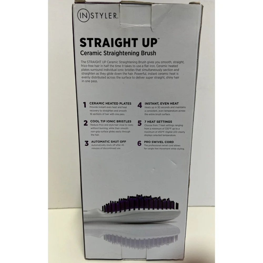 InStyler Professional Instant Heat Straight Up Ceramic Straightening Brush